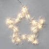 “STAR WALL LIGHTS” ΑΣΤΕΡΙ 20 LED ΛΑΜΠΑ&amp; ΜΠΑΤΑΡ(3xAA) ΘΕΡΜΟ ΛΕΥΚΟ IP44 28cm