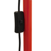 Μοντέρνο Φωτιστικό Δαπέδου Μονόφωτο Μεταλλικό Κόκκινο Φ15  AUDREY RED 01470