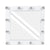 GloboStar® MAKEUP MIRROR-80x80-4 Μοντέρνος Καθρέπτης Μακιγιάζ με Πλαίσιο Φυσικού Ξύλου με Διακόπτη On/Off 12 x E27 AC220-240V - Μ80 x Π7 x Υ80cm - Λευκή Λάκα