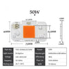 LED Αναπτυξης Φυτων-Dimmable-DIY-50W-6000lm-Πλήρες φάσμα 380-780nm- Smart IC LED Bridgelux DOB Chip AC 220V