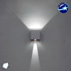 LED Φωτιστικό Τοίχου Αρχιτεκτονικού Φωτισμού Λευκό Up Down με Ρυθμιζόμενες Μοίρες Φωτισμού 10-100° 1500lm 230V Ψυχρό Λευκό IP65  96403
