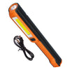 Φορητός Φακός Επαναφορτιζόμενος με Μπαταρίες PEN COB LED και Φορτιστή USB Πορτοκαλί Χρώμα  07006