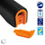 Φορητός Φακός Επαναφορτιζόμενος με Μπαταρίες PEN COB LED και Φορτιστή USB Πορτοκαλί Χρώμα  07012