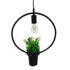 Μοντέρνο Κρεμαστό Φωτιστικό Οροφής Μονόφωτο Μαύρο Μεταλλικό Flowerpot Φ30  CELOSIA 01212