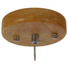 Μοντέρνο Κρεμαστό Φωτιστικό Οροφής Μονόφωτο LED Μπεζ Ξύλινο  WOODFALLS 01252