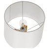 Μοντέρνο Φωτιστικό Δαπέδου Μονόφωτο Ξύλινο με Λευκό Καπέλο Φ40  TOWER 01264