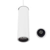 Μοντέρνο Κρεμαστό Φωτιστικό Οροφής Spot Gu10 Μονόφωτο Λευκό Μεταλλικό Φ6  CANNON WHITE 01274