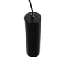Μοντέρνο Κρεμαστό Φωτιστικό Οροφής Spot Gu10 Μονόφωτο Μαύρο Μεταλλικό Φ6  CANNON BLACK 01275