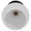 Μοντέρνο Φωτιστικό Οροφής Μονόφωτο Μαύρο με Λευκό Ματ Γυαλί Καμπάνα Φ13  MAURA 01318