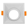 Χωνευτή Τετράγωνη Βάση Αρχιτεκτονικού Φωτισμού για Spot Φ91 Λευκή Κινούμενη  97020