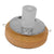 Μοντέρνο Επιτραπέζιο Φωτιστικό Πορτατίφ Μονόφωτο Λευκό Ξύλινο Ψάθινο Rattan Φ20  LINTON 01417