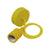 Κίτρινο Κρεμαστό Φωτιστικό Οροφής Σιλικόνης με Υφασμάτινο Καλώδιο 1 Μέτρο E27  Yellow 91006