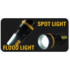 Φακός αλουμινίου επαναφορτιζόμενος SPOT &amp; FLOOD Dimmable 1200/100 Lumens CT6315 CAT® LIGHTS