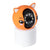 GloboStar® 86081 Επιτραπέζια Κάμερα WiFi HD 1080P 350° Διπλή Κατέυθυνση Ομιλίας & Ανιχνευτή Κίνησης - Απομακρυσμένος Έλεγχος Body Auto Tracking IP20 - Πορτοκαλί Λευκό - Φ8 x Υ13cm - 2 Χρόνια Εγγύηση