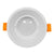 Χωνευτή Στρογγυλή Βάση Αρχιτεκτονικού Φωτισμού για Spot Φ91 Λευκή Κινούμενη GloboStar 97014