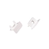 SET OF WHITE PLASTIC END CAPS FOR P139N, 2 PCS WITH HOLE