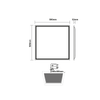 LED PANEL 40W 595X595X32mm 3000K 4400Lm 230V AC Ra80 50.000Hrs