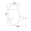 LED ΜΙΝΙ DISCO ΜΠΑΛΑ ΠΡΙΖΑΣ 3W RGB ΛΕΥΚΟ ΠΛΑΣΤΙΚΟ 230V IP20