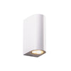 GU10 WALL LUMINAIRE PLASTIC 230V AC WHITE IP65 MAX.2X3W LED