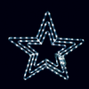'3 STARS' 108 LED ΣΧΕΔΙΟ 4.5m ΜΟΝΟΚΑΝΑΛ ΦΩΤΟΣΩΛ ΨΥΧΡΟ ΛΕΥΚΟ ΜΗΧΑΝΙΣΜΟ FLASH IP44 56cm 1.5m ΚΑΛΩΔ