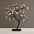 ^ 'TREE WITH FLOWERS OF SILICONE'  36LED ΛΑΜΠΑΚ ΜΕ ΑΝΤΑΠΤΟΡΑ(24V DC)ΘΕΡΜΟ ΛΕΥΚΟ IP20 45cm 3m ΜΑΥΡΟ