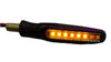 DRL Φώτα φλας μοτοσικλέτας 10w που ρέουν led με φως φρένων μοτοσικλέτας drl-Κιτρινο Κοκκινο-12vdc-Σετ 2τεμ.