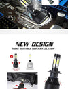 H7 4 πλευρων Bridgelux Chip LED Αυτοκινήτου - λαμπτήρες προβολέων 9-32vDc- 6000K 20000lm Σετ 2τμ