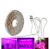 LED Grow Light Full Spectrum USB Ταινία LED SMD 2835 Chip Αδιάβροχη IP65 για καλλιέργεια υδροπονικών φυτών θερμοκηπίου-1μετρο