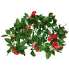 ® 09011 Τεχνητό Κρεμαστό Φυτό Διακοσμητική Γιρλάντα Μήκους 2.2 μέτρων με 32 X Μικρά Τριαντάφυλλα Ροζ Κοραλί