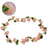 ® 09024 Τεχνητό Κρεμαστό Φυτό Διακοσμητική Γιρλάντα Μήκους 2.2 μέτρων με 18 X Άνθη Κερασιάς Ροζ Σομόν
