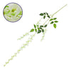® 09032 Τεχνητό Κρεμαστό Φυτό Διακοσμητική Γιρλάντα Μήκους 1.1 μέτρων με 3 X Κλαδιά Βιστέρια Λευκή