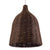® BAHAMAS 01367 Vintage Κρεμαστό Φωτιστικό Οροφής Μονόφωτο Καφέ Σκούρο Ξύλινο Ψάθινο Rattan Φ30 x Υ40cm