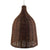 ® BAHAMAS 01367 Vintage Κρεμαστό Φωτιστικό Οροφής Μονόφωτο Καφέ Σκούρο Ξύλινο Ψάθινο Rattan Φ30 x Υ40cm