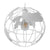 ® EARTH 30CM 01382 Vintage Industrial Κρεμαστό Φωτιστικό Οροφής Μονόφωτο Λευκό Μεταλλικό Πλέγμα Φ30 x Υ30cm - ecoinn.gr