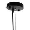 ® LILY 01558 Vintage Industrial Κρεμαστό Φωτιστικό Οροφής Μονόφωτο Μαύρο Μεταλλικό Πλέγμα και Υφασμάτινο Εσωτερικό Καπέλο Φ40 x Υ60cm