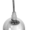 ® LUCREZIA 01314 Μοντέρνο Κρεμαστό Φωτιστικό Οροφής Μονόφωτο Γυάλινο Διάφανο Φ18 x Υ23cm