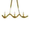 ® LUXOR 01598 Vintage Κρεμαστό Φωτιστικό Οροφής Τρίφωτο Χρυσό Μεταλλικό με Μπεζ Σχοινί Μ75 x Π13 x Y18cm