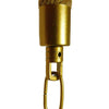 ® LUXOR 01598 Vintage Κρεμαστό Φωτιστικό Οροφής Τρίφωτο Χρυσό Μεταλλικό με Μπεζ Σχοινί Μ75 x Π13 x Y18cm
