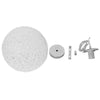 ® OCEANA 01355 Vintage Κρεμαστό Φωτιστικό Οροφής Μονόφωτο Λευκό Ξύλινο Ψάθινο Rattan Φ20 x Υ20cm