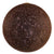 ® OCEANA 01362 Vintage Κρεμαστό Φωτιστικό Οροφής Μονόφωτο Καφέ Ξύλινο Ψάθινο Rattan Φ60 x Υ60cm