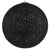 ® OCEANA 01364 Vintage Κρεμαστό Φωτιστικό Οροφής Μονόφωτο Μαύρο Ξύλινο Ψάθινο Rattan Φ60 x Υ60cm
