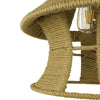 ® SOLITARIO 01606 Vintage Κρεμαστό Φωτιστικό Οροφής Μονόφωτο Μπεζ Καμπάνα με Σχοινί Φ36 x Υ30cm