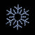 SNOWFLAKE 144 LED ΣΧΕΔΙΟ 6m ΜΟΝΟΚΑΝΑΛΟΣ ΦΩΤΟΣΩΛΗΝΑΣ ΨΥΧΡΟ ΛΕΥΚΟ ΜΗΧΑΝΙΣΜΟ FLASH IP44 56cm 1.5m