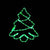 TREE 72 LED ΣΧΕΔΙΟ 3m ΜΟΝΟΚΑΝΑΛ ΦΩΤΟΣΩΛ GREEN IP44 44x51cm 1.5m