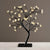TREE WITH FLOWERS OF SILICONE  36 LED ΛΑΜΠΑΚ ΜΕ ΑΝΤΑΠΤΟΡΑ (24V DC) ΘΕΡΜΟ ΛΕΥΚΟ IP20 45cm 3m ΜΑΥΡΟ