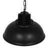 Vintage Industrial Κρεμαστό Φωτιστικό Οροφής Μονόφωτο Μαύρο Μεταλλικό Πλέγμα Φ33  HARROW BLACK 01571
