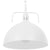 Vintage Κρεμαστό Φωτιστικό Οροφής Μονόφωτο Λευκό Μεταλλικό Καμπάνα Φ31  LARKIN WHITE 01174