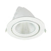 WHITE LED RECESSEDMOVABLE LIGHT20W 4000K 60°1550LM 230V Ra80